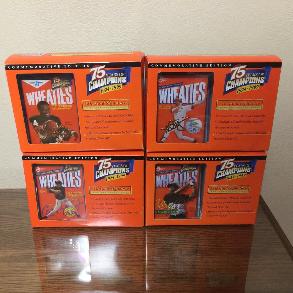 Wheaties Special Edition Collectables Cereal Boxes